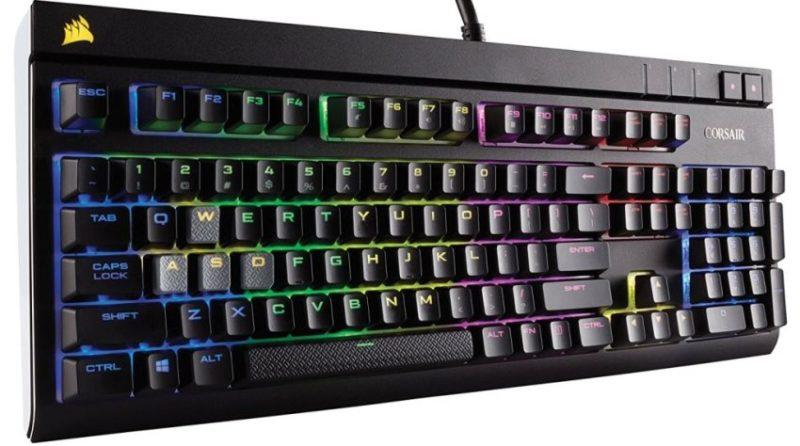 3 Igrovye Klaviatury Corsair STRAFE RGB Cherry MX Silent