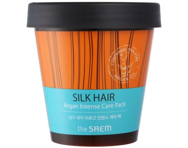 3 Maski Dla Volos The Saem Silk Hair Argan Intense Care Pack