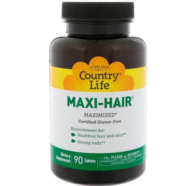 5 Country Life MaxiHair Plus Maximized Vitaminnyj Kompleks Dlja Volos 120 Tabletok