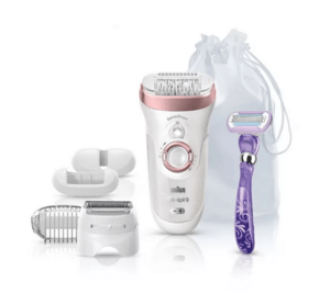 Braun 9 870 Silk Epil 9 белый розовый.O585T
