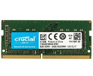 Crucial 8gb Ddr4 2400mhz Sodimm 260 Pin Cl17 Ct8g4sfs824a.t0wzR